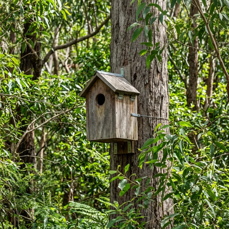 Animal nesting box installed as a humane alternative to a West Footscray roof cavity