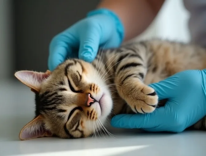 Specialist carefully handling a deceased cat with dignity in West Footscray